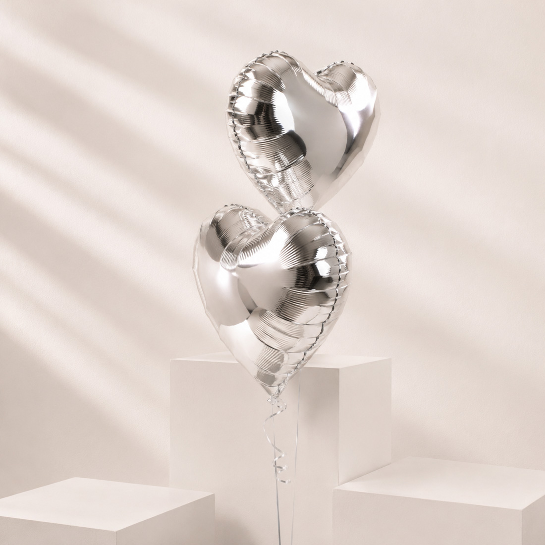 Silver Heart (2) - Balloons